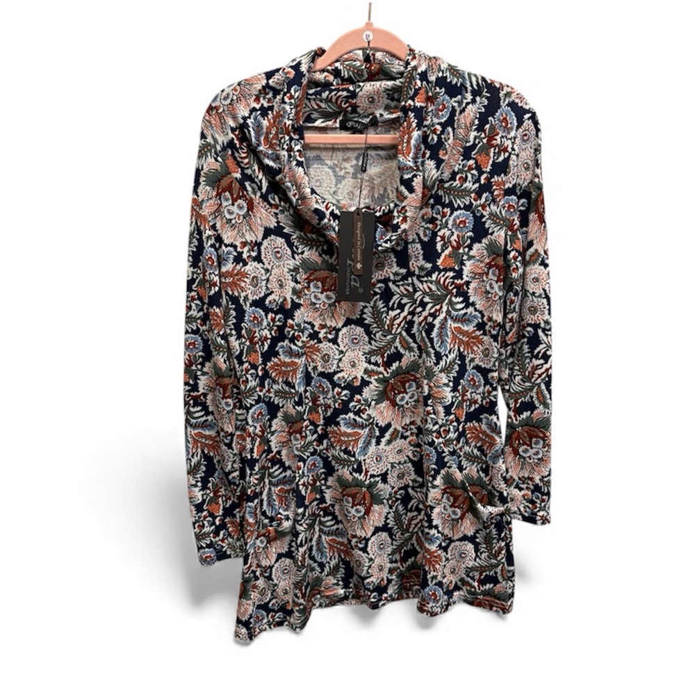 NWT Papa Floral Print Women's Top